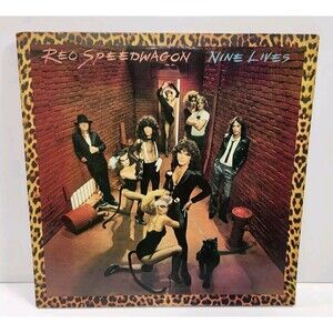 REO SPEEDWAGON "Nine Lives" Vinyl Record LP Epic G+ 1979 FE-35988